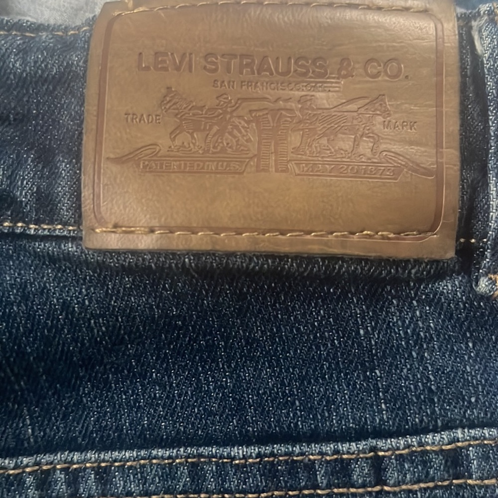 Levi's Vintage Girls Dark Denim High-Waisted Button-Button Fly Jeans Size 12 Reg - Picture 9 of 10